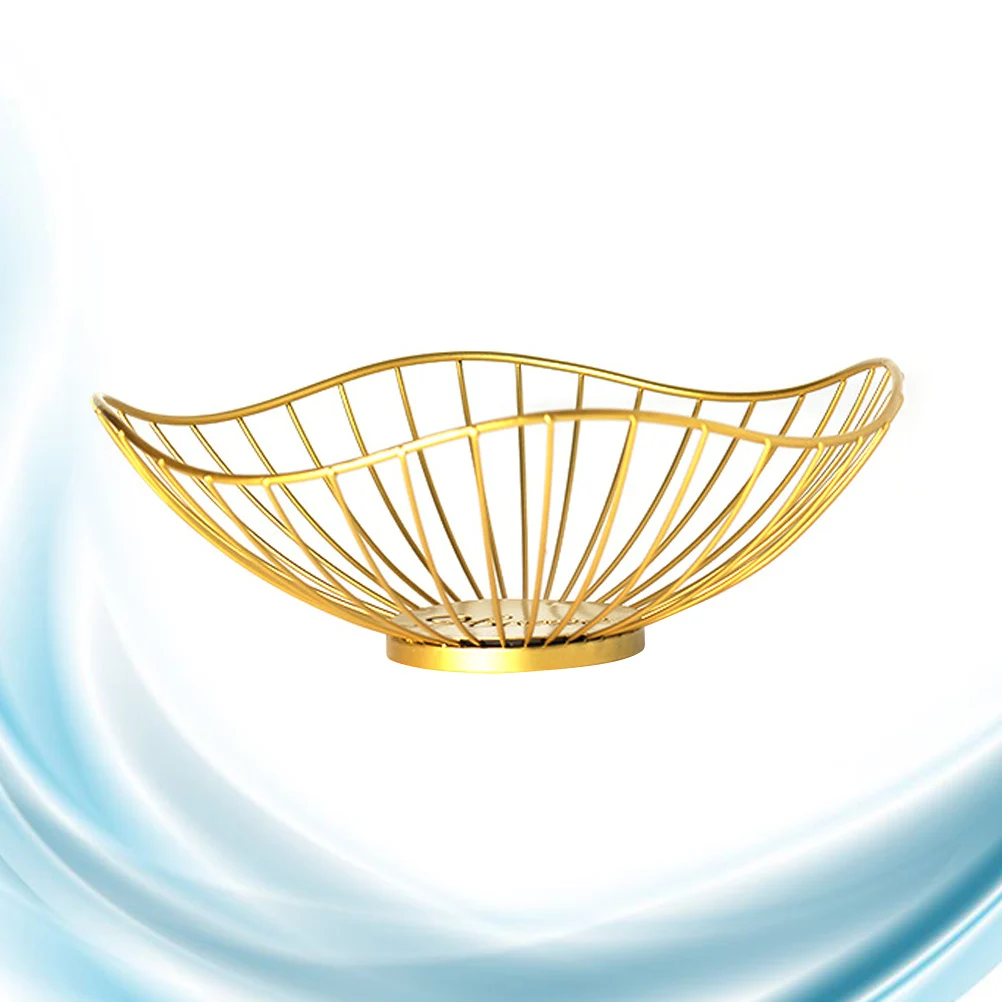 

1pc Creative Iron Art Fruit Container Metal Wire Storage Holder For Home Restaurant Snack Serving Apple Orange Pineapple