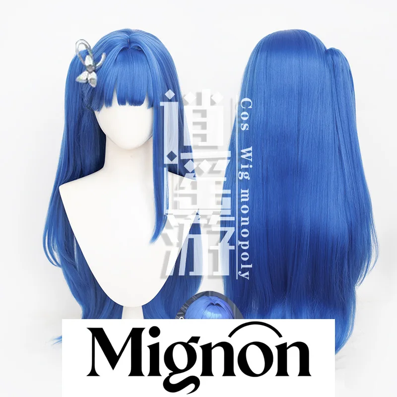 Deusa da vitória: nikke arcana cosplay peruca simulação couro cabeludo topo tigre clipe rabo de cavalo presente de halloween