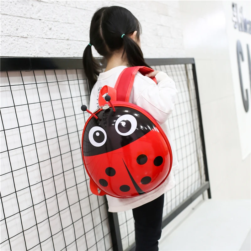 Ladybug Pattern Color Large Capacity Zipper Cute Acrylic School Bag Individuality Backpack 2024 Hot Sale Bags for Girls and Boys