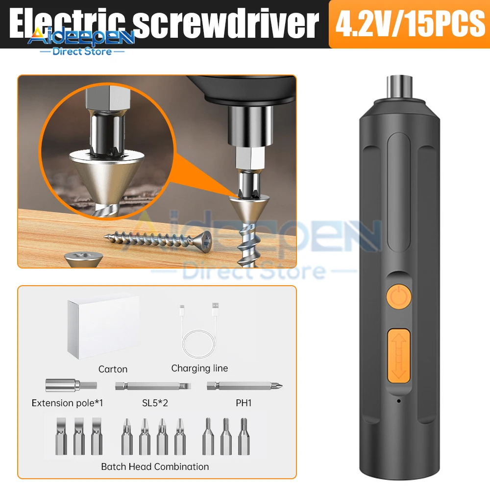 Mini Cordless Electric Screwdriver Rechargeable Power Drill Multi-function Disassembly Torque Repair Tools Mini Drill Power Tool