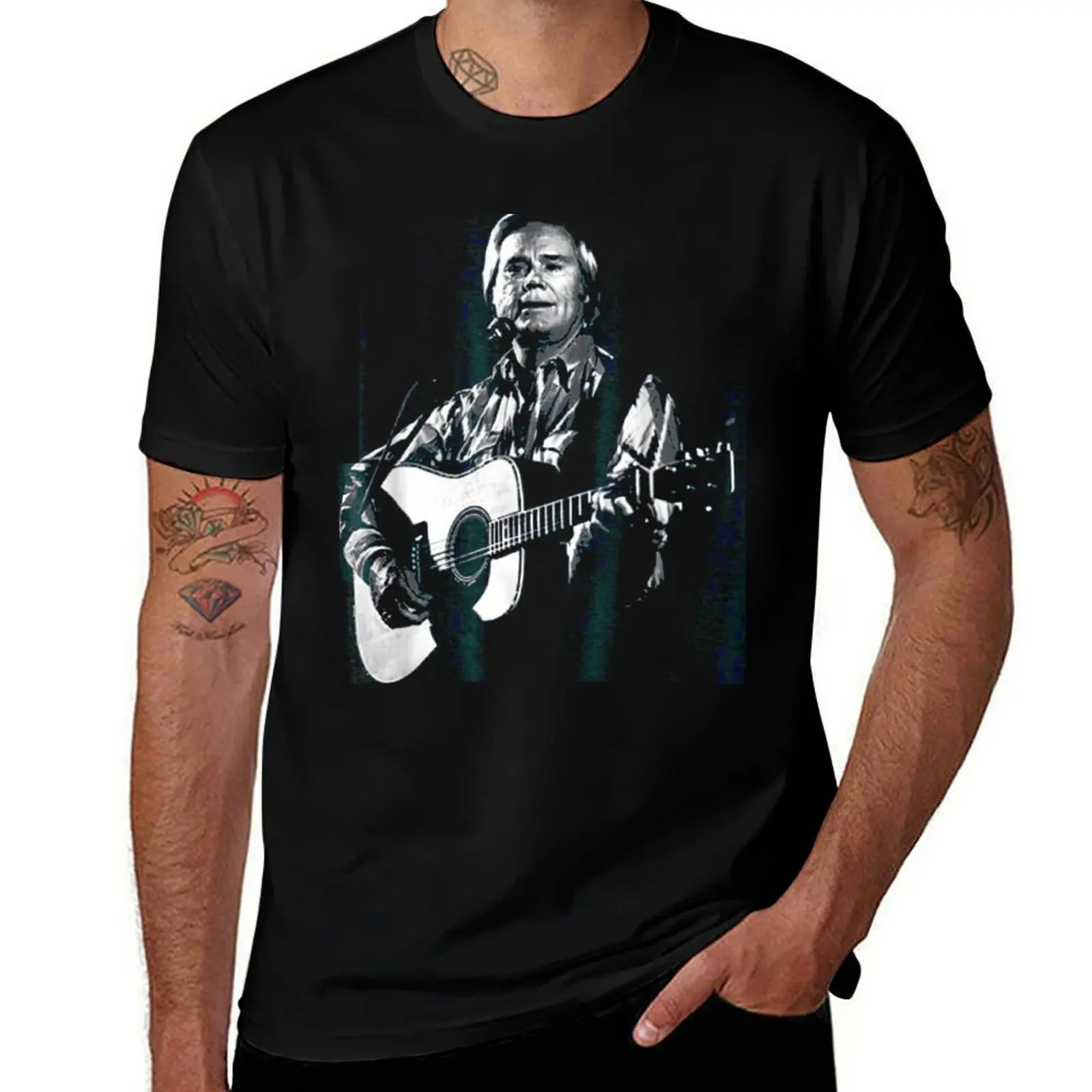 

George Tees Jones Love Musician T-Shirt Big and Tall Casual T-Shirt
