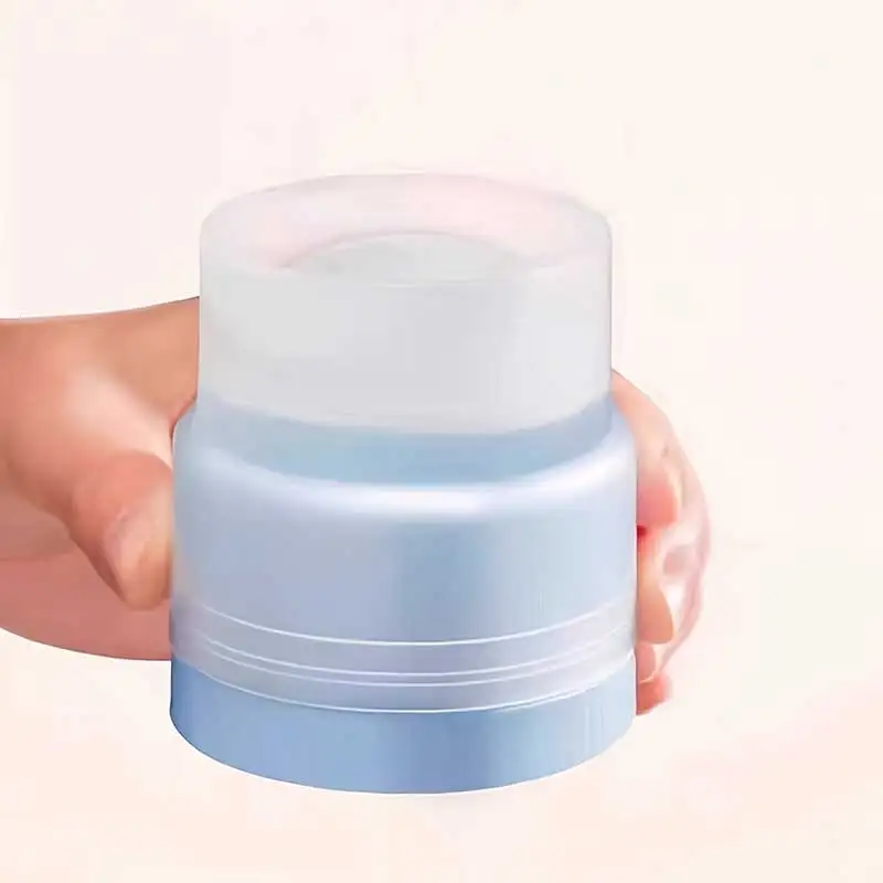 3Pcs Ice Ball Maker, Round Ice Cube Mold Suitable for Whiskey, Cocktails, Juice Drinks, Bourbon Whiskey, Old Fashioned Cocktails, Transparent Ice Cube Mold Silicone Freezing Mold (White, Blue, and Pink) view 4