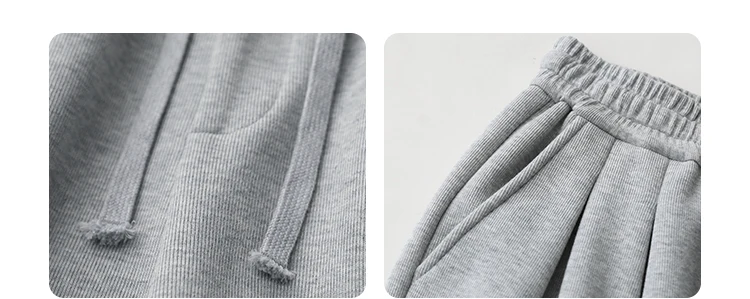 CHIC VEN Women's Pant Streetwear Solid Loose New Drawstring Sports Casual Trousers High Waisted Pants Autumn Winter 2025
