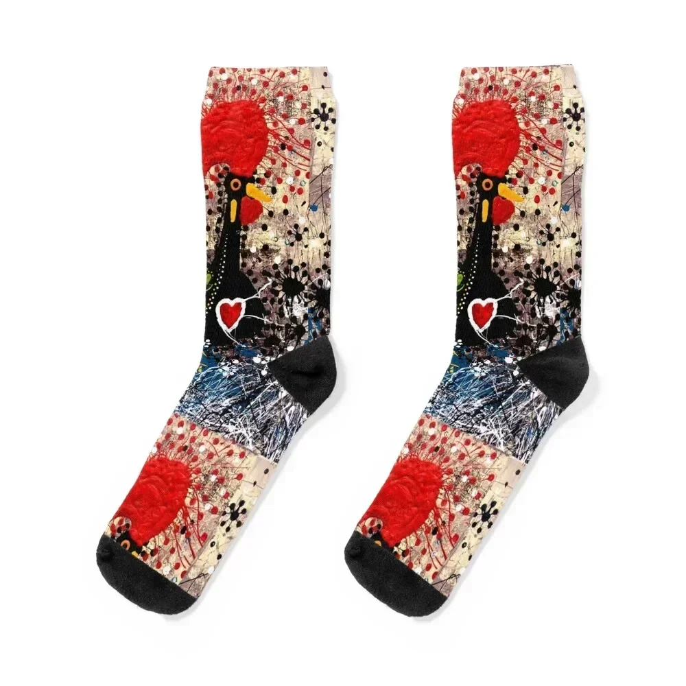 

Portuguese Rooster 2 Socks kawaii shoes Lots Thermal man winter Girl'S Socks Men's