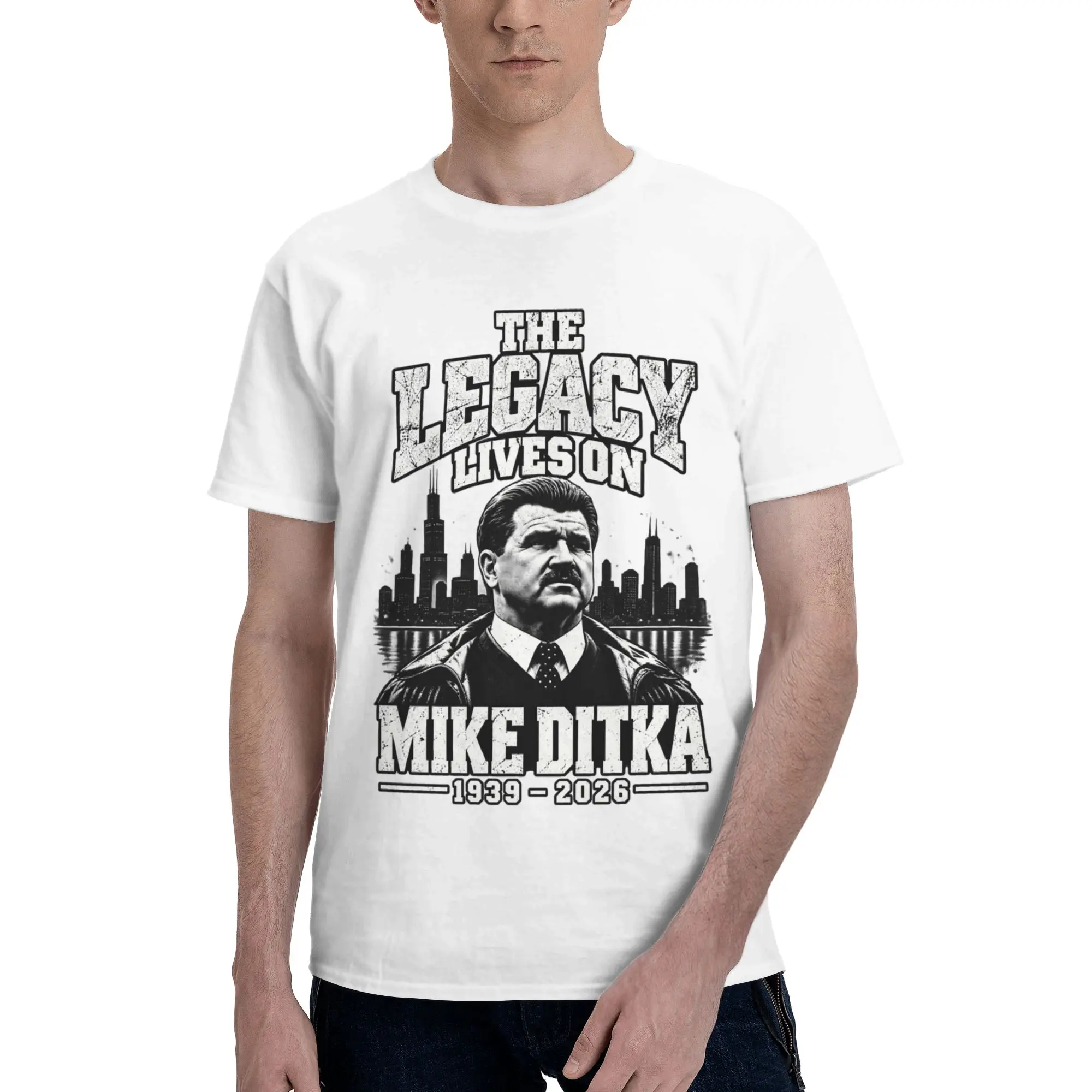 RIP Mike Ditka  Tee Shirt for Men Women Gift Idea T Shirts  100% Cotton Clothing