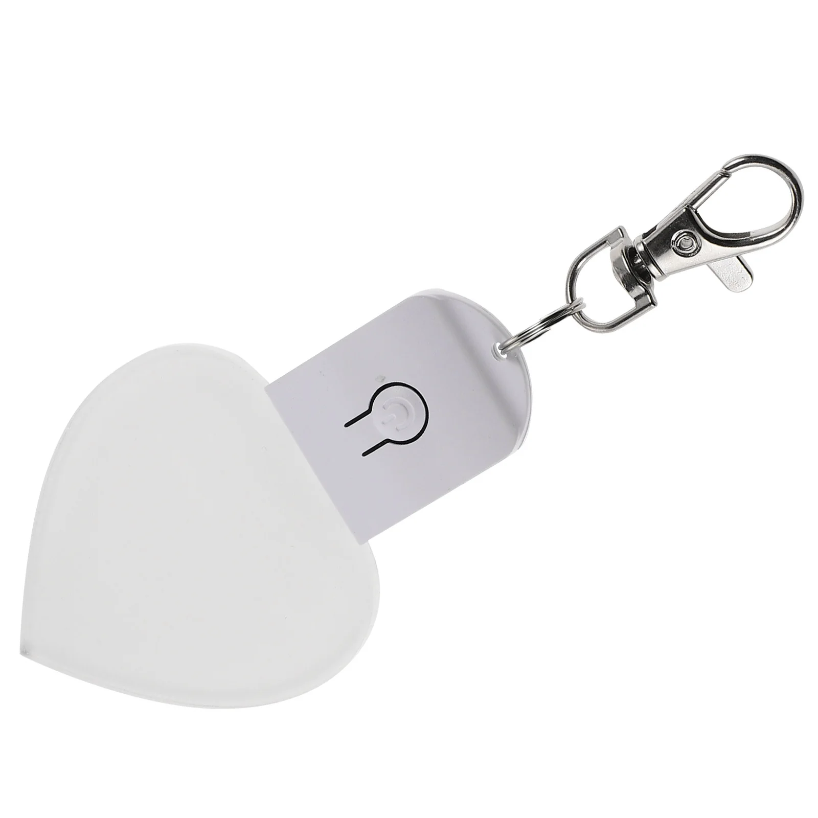 على شكل قلب التسامي LED سلسلة مفاتيح مصنوعة من الأكريليك فارغة ملونة توهج ضوء الليل ديكور رومانسي حلية الحفلات DIY بها بنفسك الطباعة الحرفية