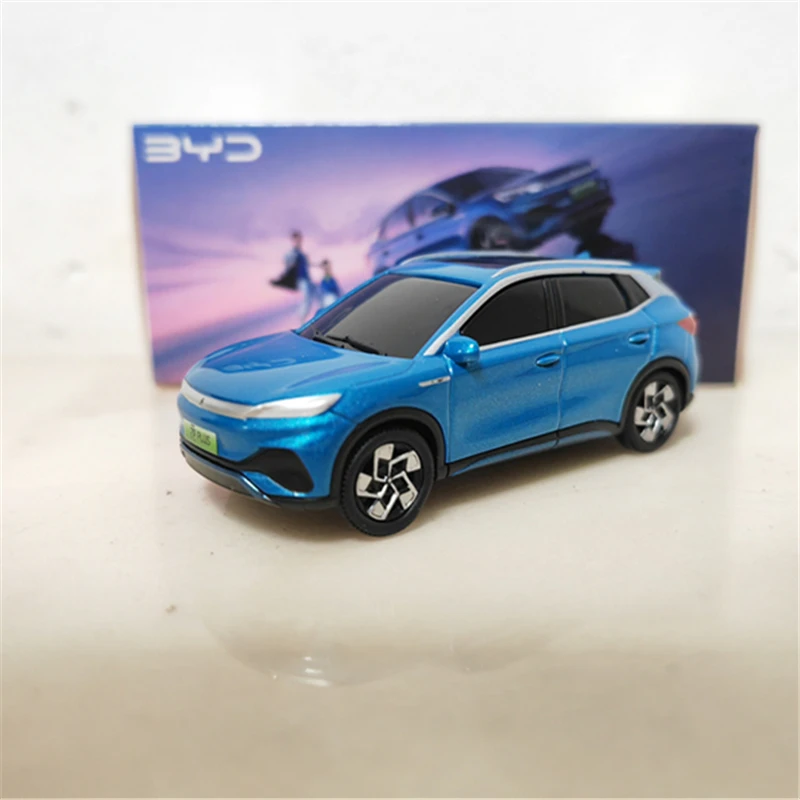 1/64 BYD Dolphin MINI Song L Yuan Alloy Car Model Diecasts Metal New Energy Vehicles Model Simulation Miniature Scale Kids Gifts