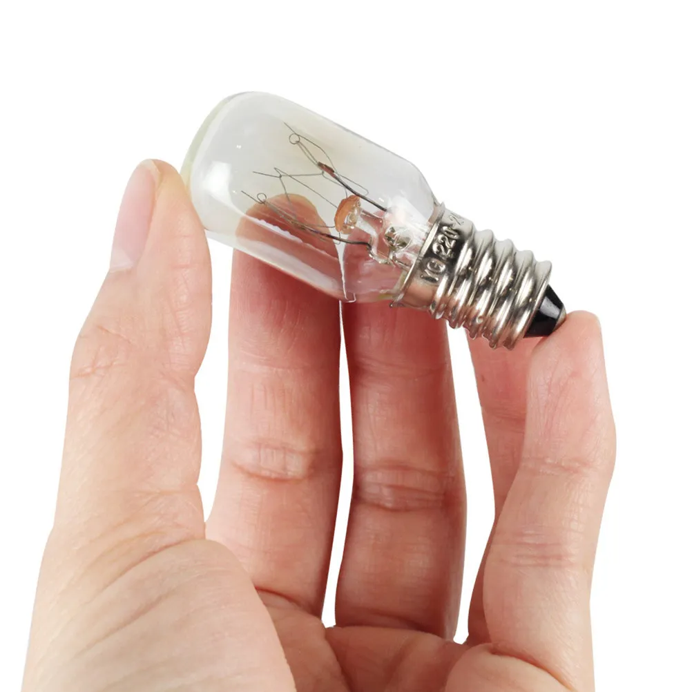 5Pcs E14 Refrigerator Bulb 15W Fridge Freezer Lamp Replacement Appliance Light Bulb for Microwave Range Hood Oven