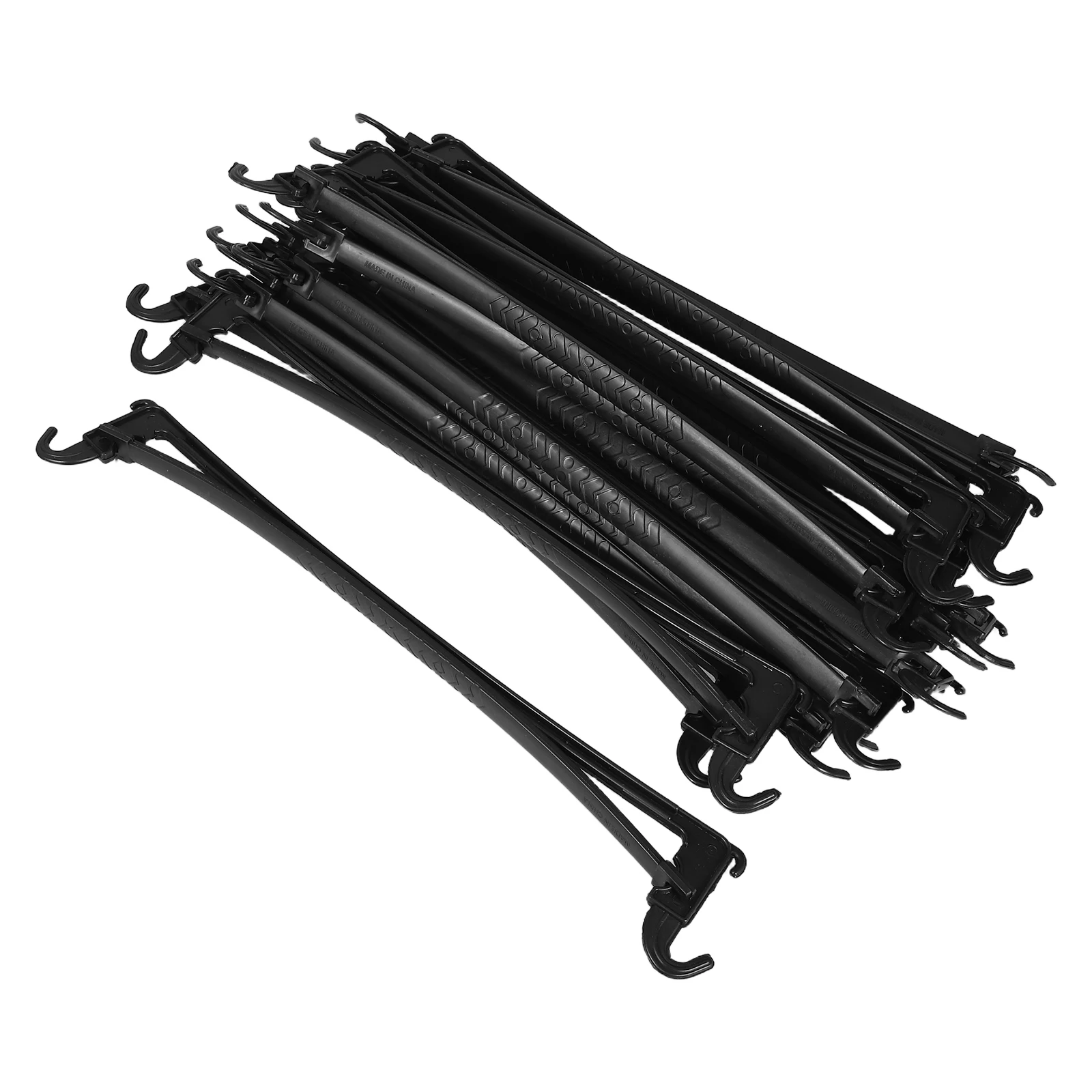 

20 Pcs Clothes Hanger Bottom Rod Hangers Adjustable Wardrobe Rods Closet Extender Connecting Hanging Plastic