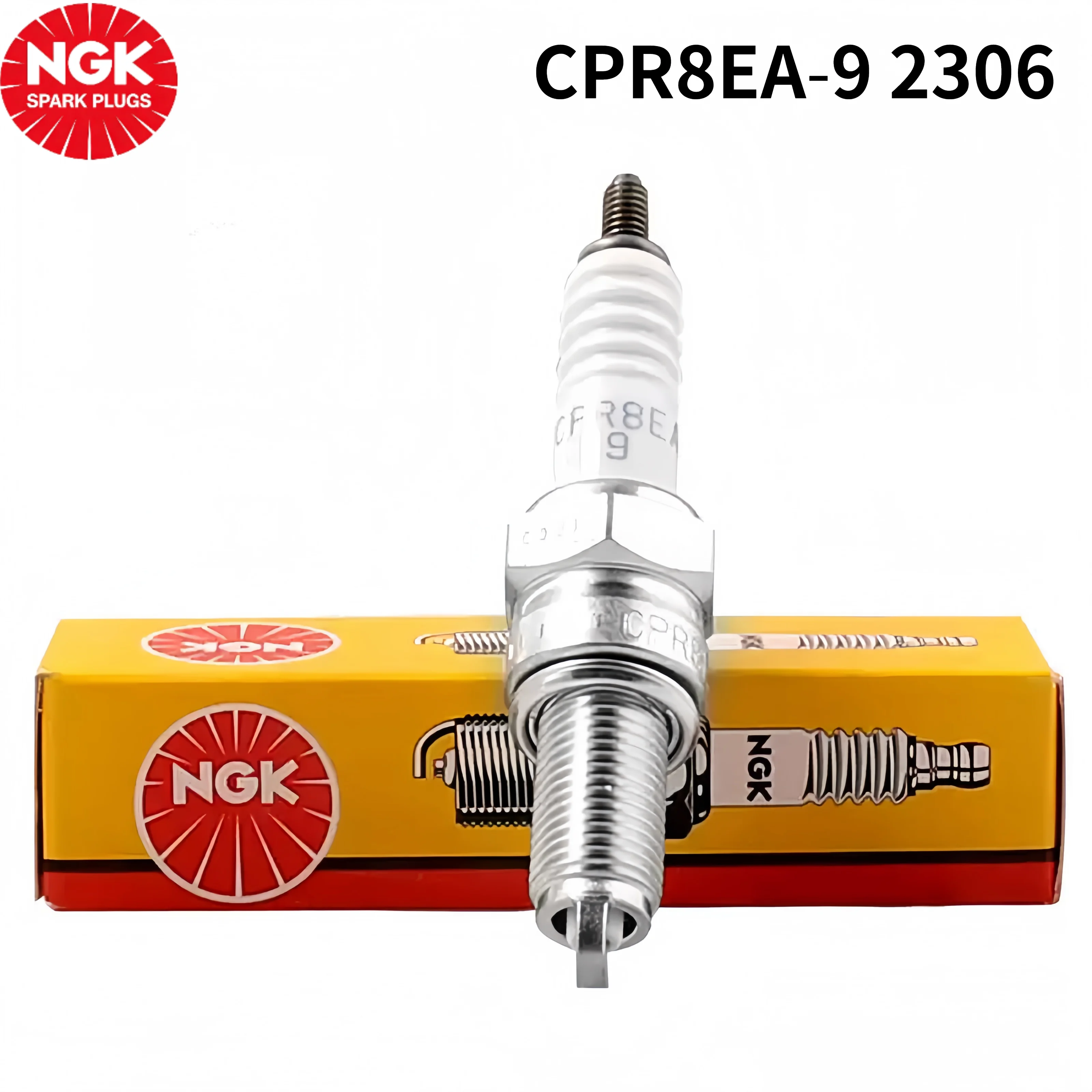 NGK 1/4PCS CPR8EA‑9 2306 Spark Plug Fit For Partial Honda190 Yamaha150 Suzuki GSX125 Loncin500 4‑Stroke Motorcycle Ignition Part