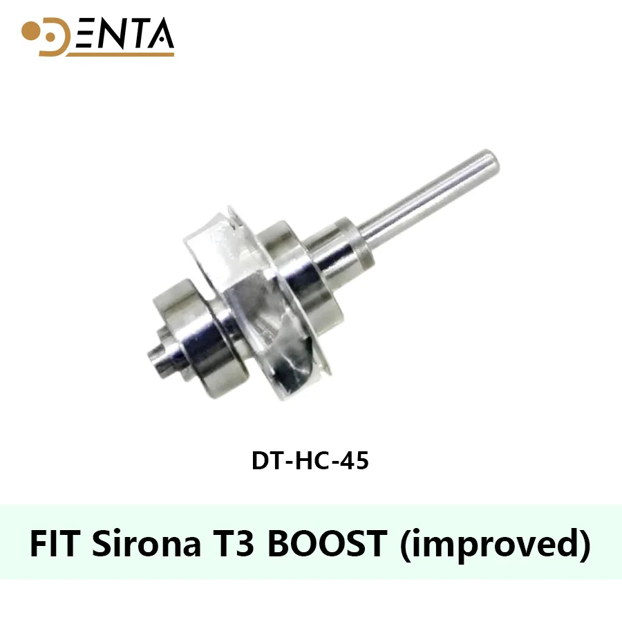 45 Dental High Speed Handpiece Turbine Cartridge Fit Sirona T3 Boost Improved Push Button Handpiece Ceramic Bearing Cartridge