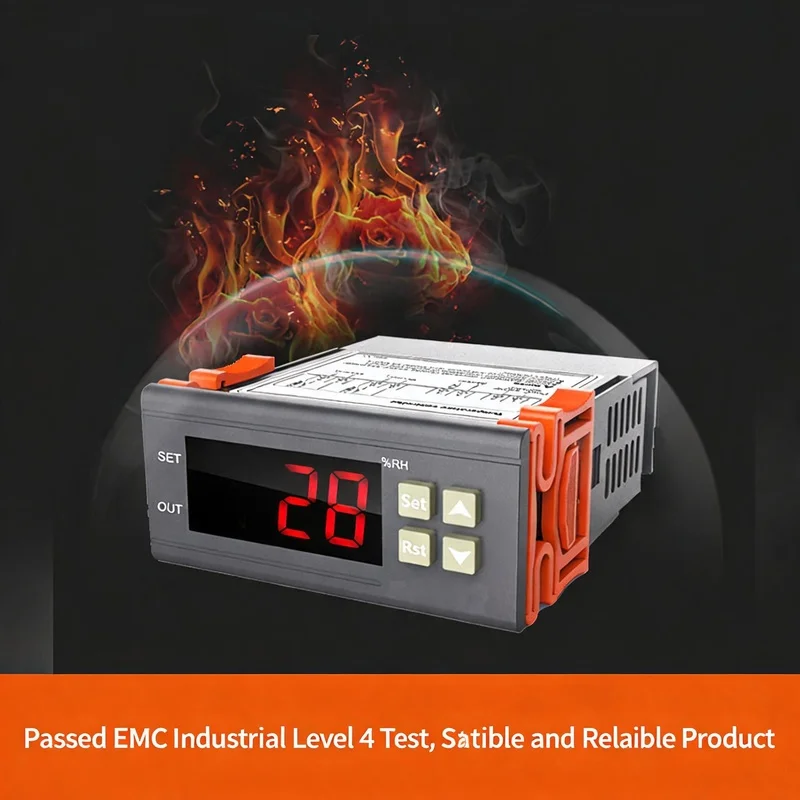 Digital Humidity Controller DHC-100 Cold Storage Humidification Dehumidification Hygrostat Switch 10A Relay 220V IP54