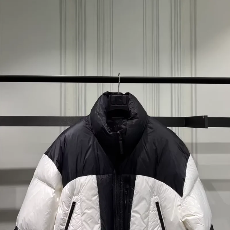 Diseño Original Thiened down Jaet 2023 nuevo invierno cuello alto empalme Casual Du down Jaet para jóvenes y hombres