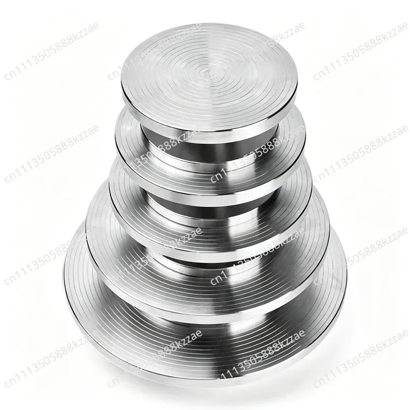 Stainless steel turntable sculpture turntable clay sculpture model piping table
