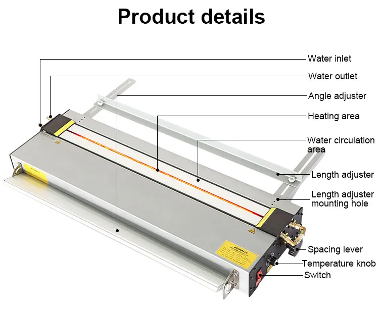 

125cm Acrylic Plastic Heater Bender Clear Plexi Glass Acrylic Board Folding Machine