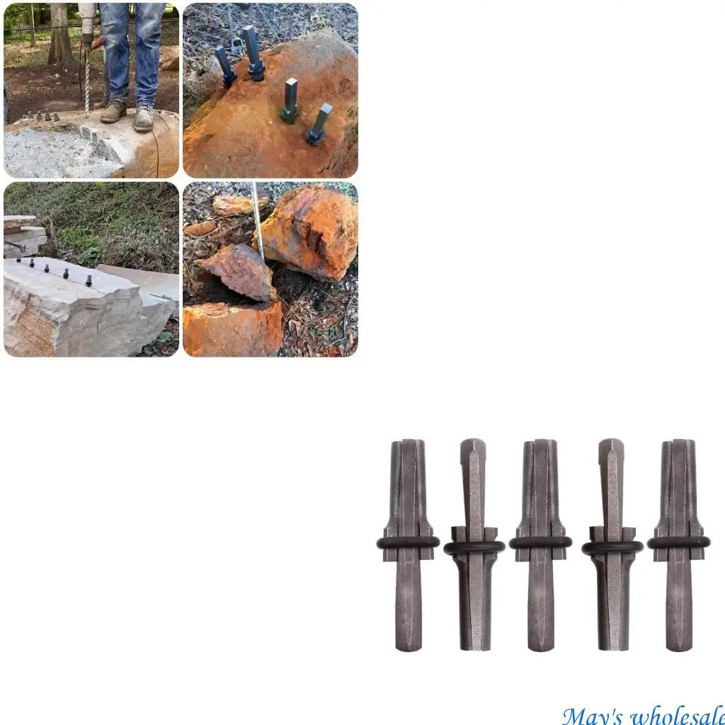 

5pcs тяжелые клинья и протирки клинья бетонные камни сплиттеры Рука 448a