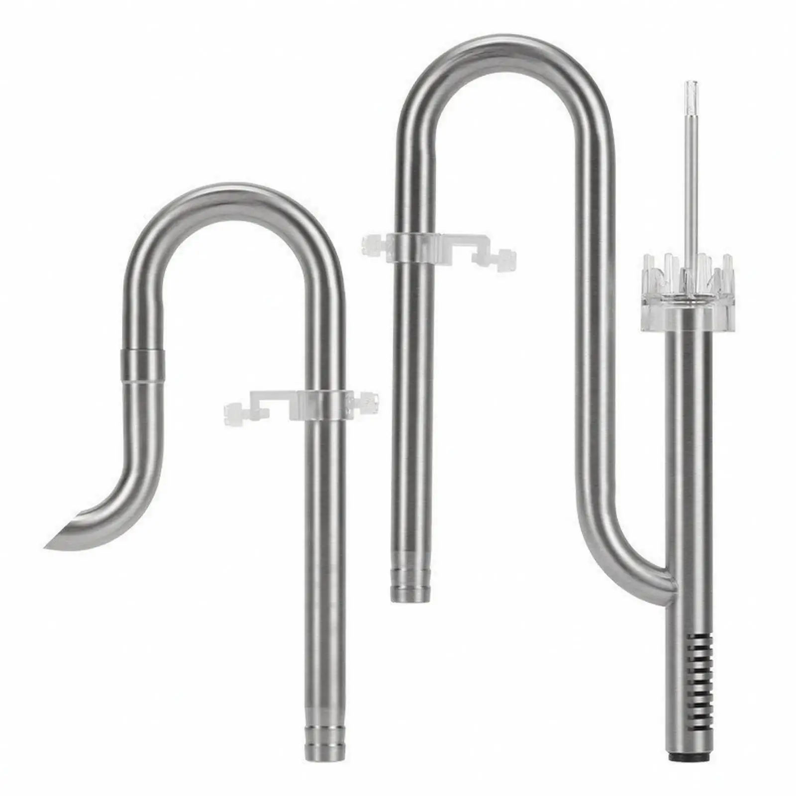 Aquarium Surface Skimmer Durable 304 Steel Inlet Outlet Pipe Assembly with Skimmer for External Aquarium Filter Use