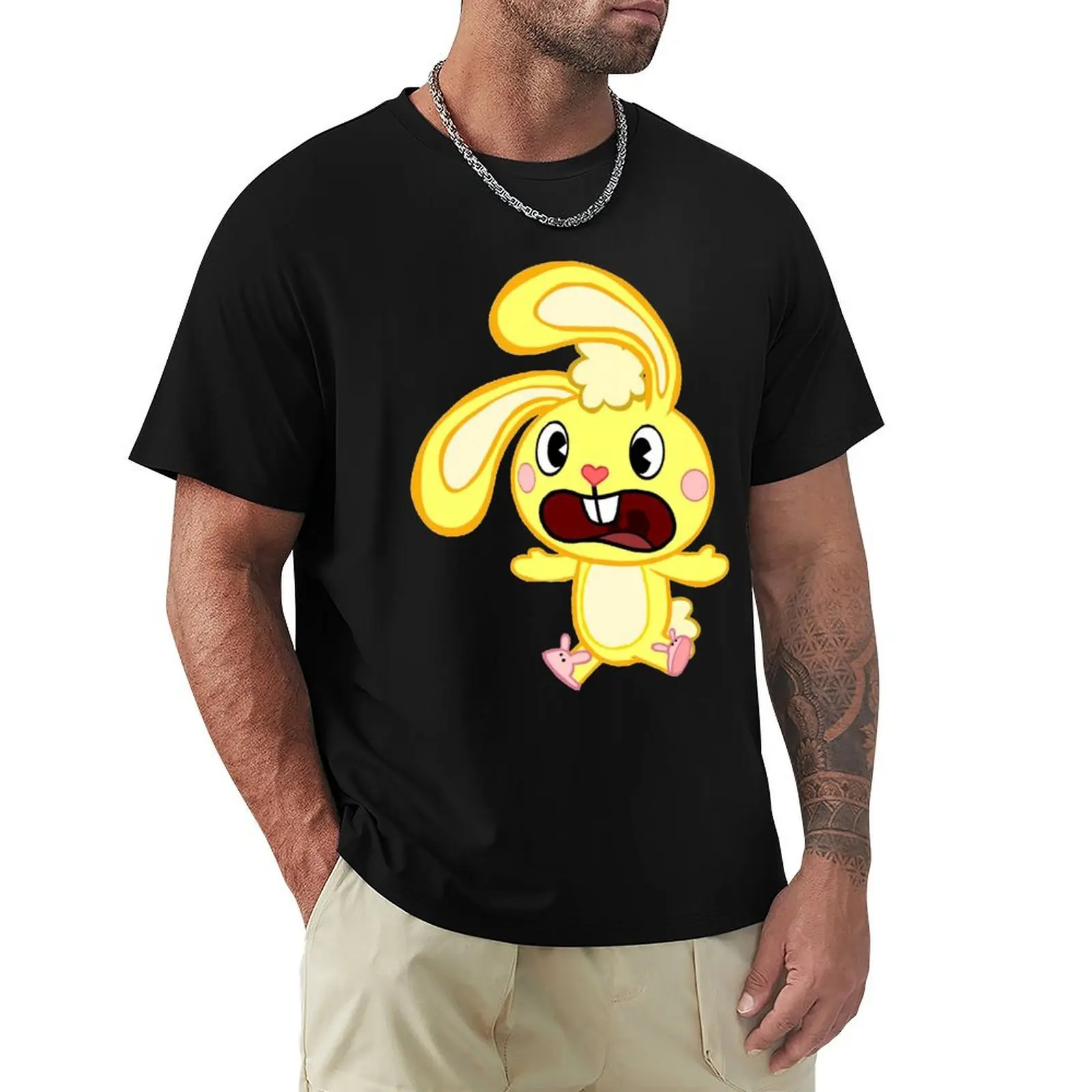Cuddles - Happy Tree Friends T-Shirt Fashion Print Casual Short Sleeve