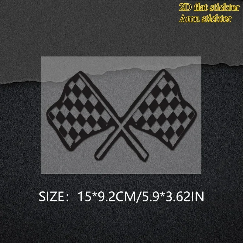 قطعة واحدة من ملصقات العلم الرائعة ذات طابع السباق - ملصق فريد من الفينيل المقاوم للماء للسيارات والدراجات النارية وأجهزة الكمبيوتر المحمولة وحقائب الظهر ومستوحى من السرعة