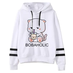 Peach Goma hoodies women Winter  streetwear y2k aesthetic Kawaii sweatshirts female streetwear pulls