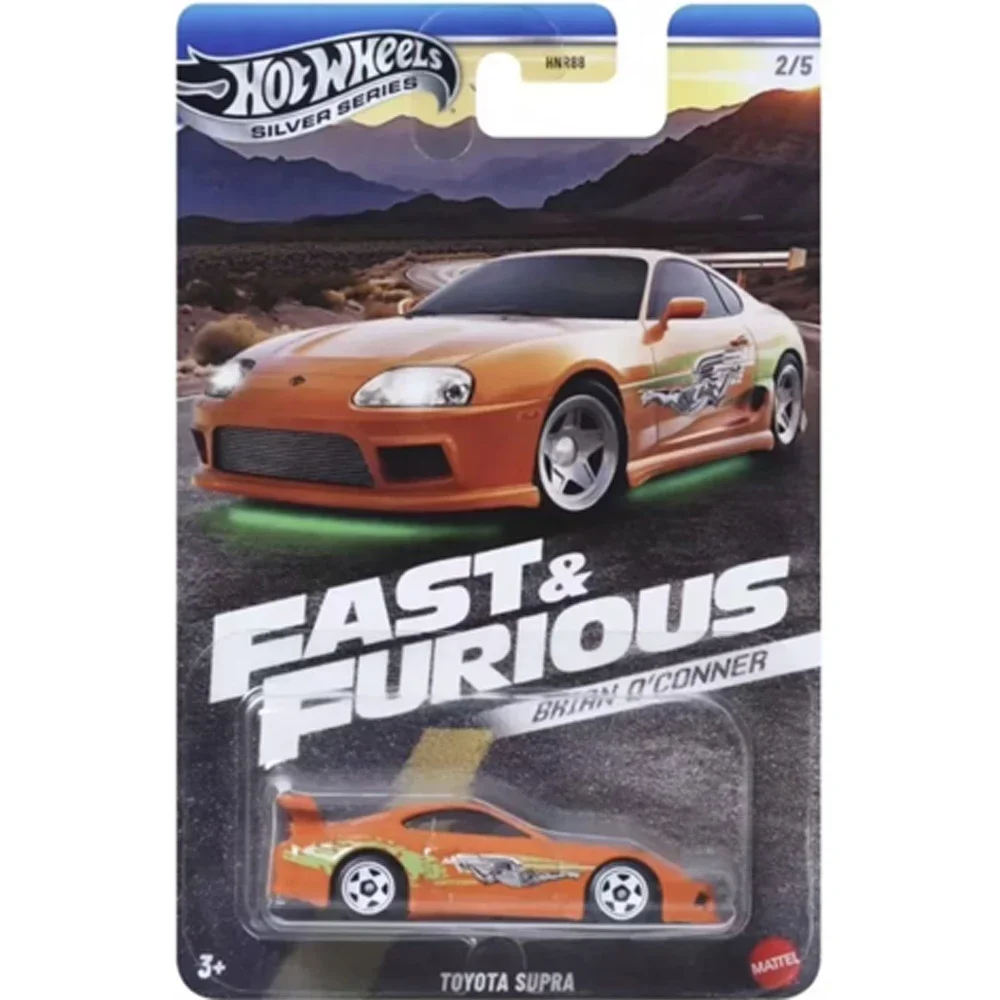 Hot Wheels Cars Fast & Furious HNR88 TOYOTA SUPRA NISSAN SKYLINE GTR (BNR34) Литая под давлением модель автомобиля, игрушки, подарок для мальчиков