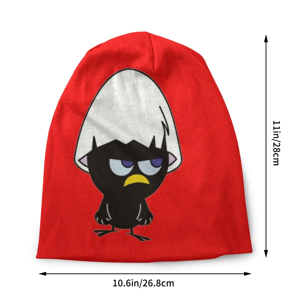 Custom Unisex Winter Warm Bonnet Knitting Hats Cool Calimero Angry Beanie Cap Outdoor Italian Comics Beanies Caps For Men Women