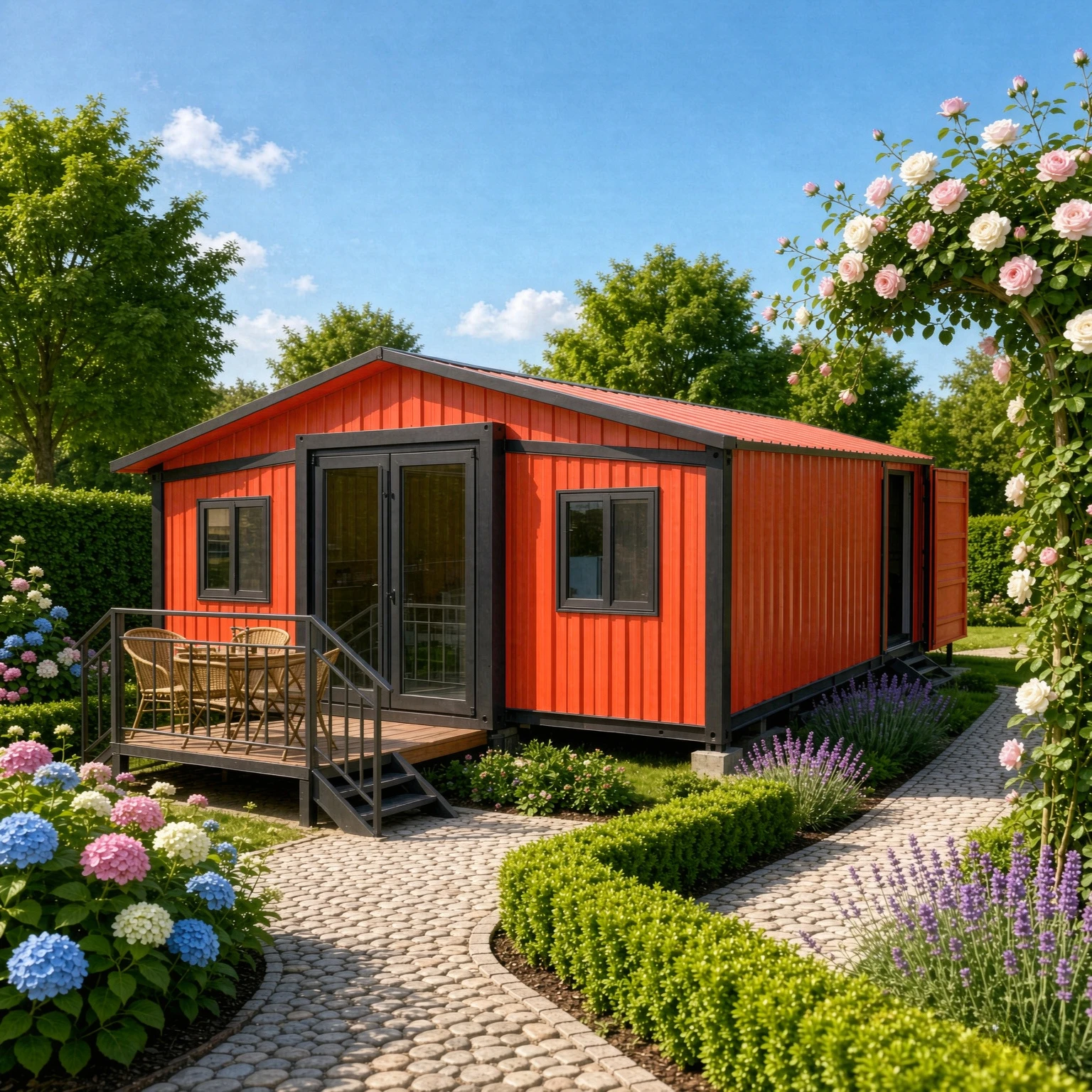 Foldable Expandable Container House Prefab Tiny Villa Modular Mobile Home For Camping Resort Accommodation Garden Rooms Cabins