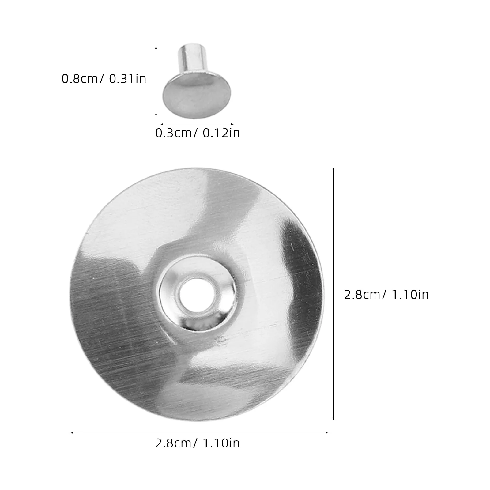 17Pcs Stainless Steel Tenor Sax Pad Reflectors Domed Metal Discs Sax Repair Parts Pad Resonators Saxophone Tone Booster Discs