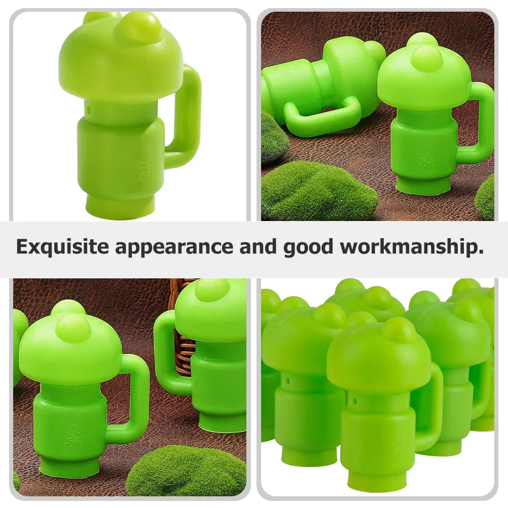 

Green Frog End Cap Rod Caps Trampoline for Poles Professional Cover Parts The Fence Tip Protectors Enclosure