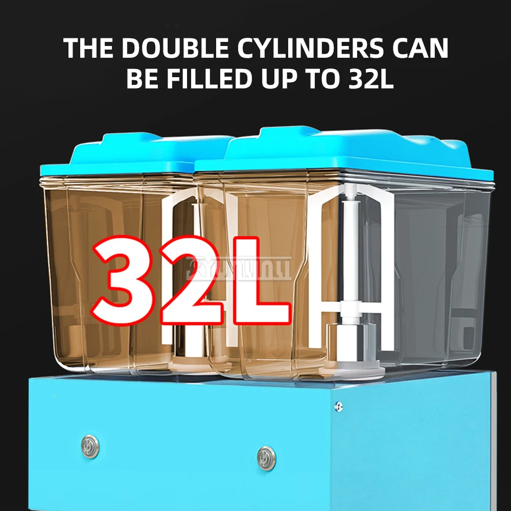 

Машина для приготовления холодных и горячих напитков, коммерческая соковыжималка, двухцилиндровый замороженный напиток, слякоти, слякоти, Maquina De Jugos Granizados