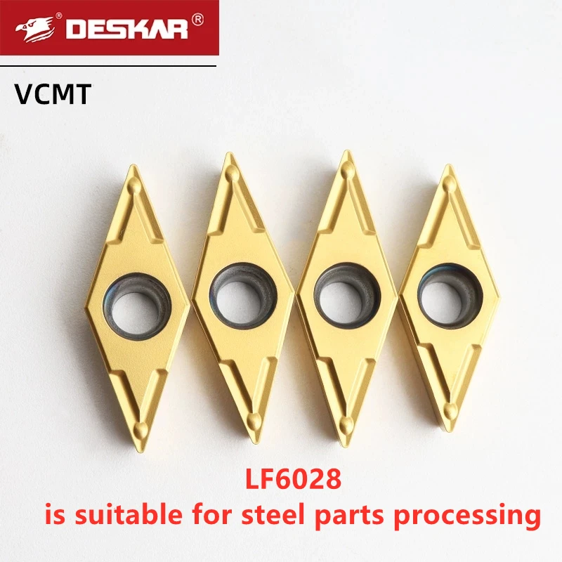 

Deskar 100% Original Vcmt160404 36 ° 37 ° 38 ° 40 ° Lf6028 High Quality Carbide Blades Cnc Lathe Turning Cutter Pulley Blade