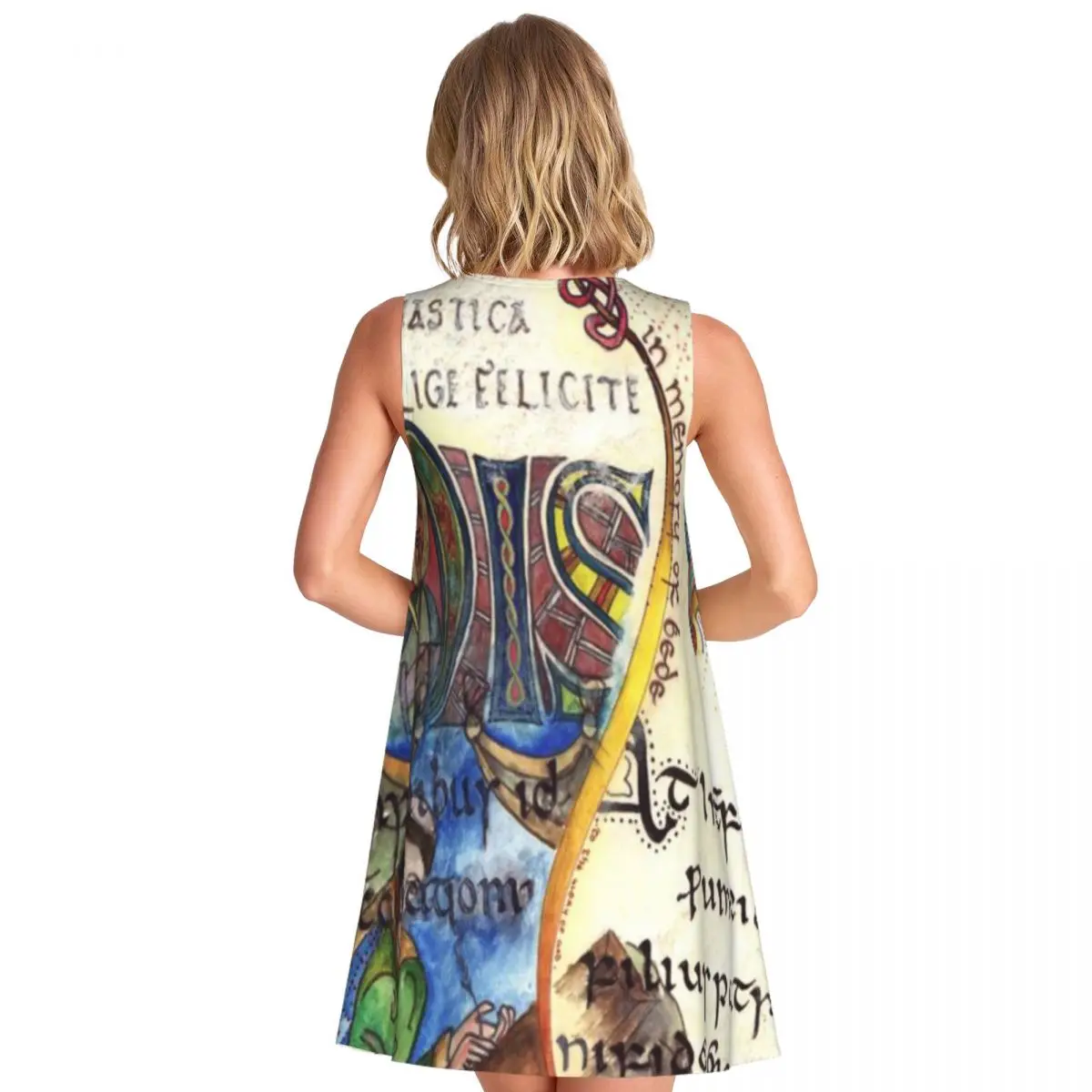 The Venerable Bede Women's Sleeveless Girlish Outing Sexy Dress Holiday Casual Dress