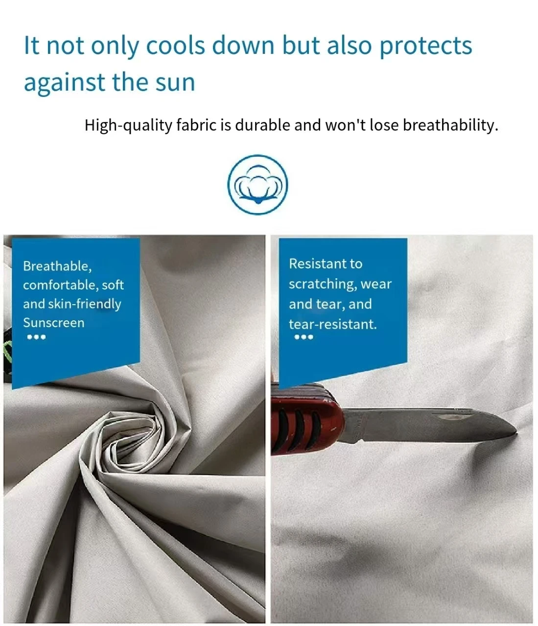 ملابس صيفية جديدة مكيفة، ملابس عمل غير رسمية للاستخدام الخارجي، ملابس تبريد ومنع ضربات الحرارة، أكمام قصيرة #5