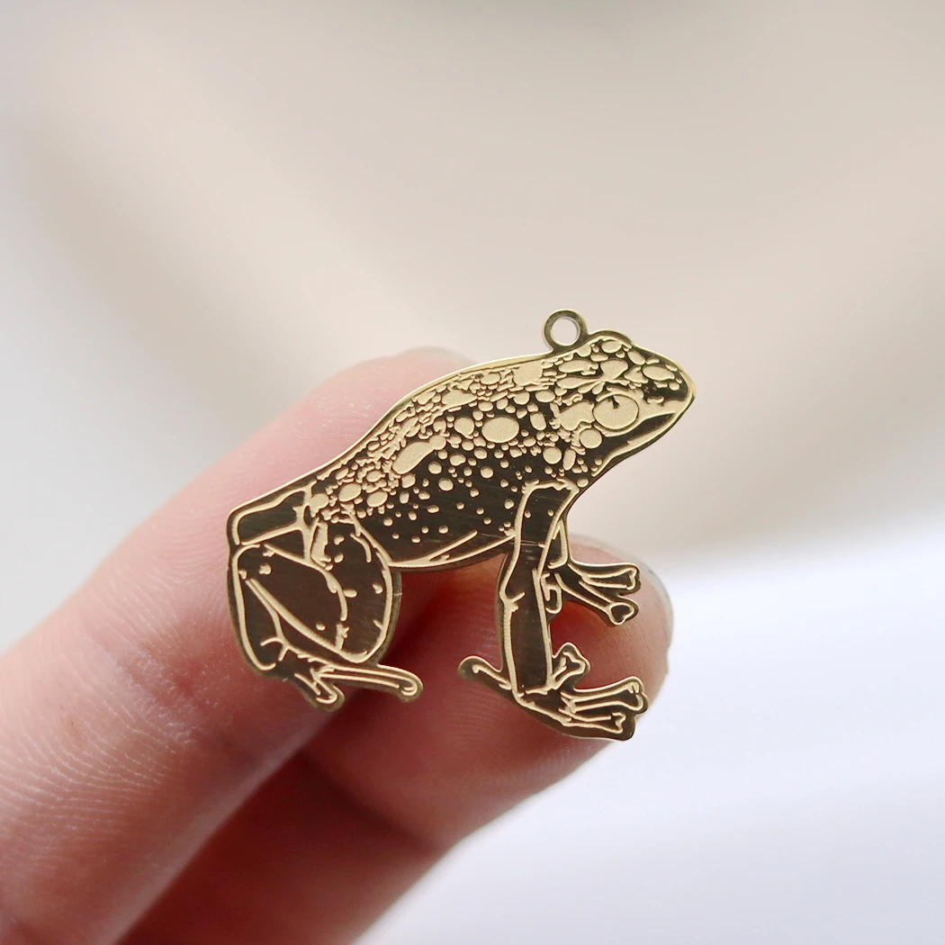 2PCS Trendy Punk Wild Animal Alpaca Antelope Cheetah Rhino Giraffe Charms DIY Necklace Jewelry Making Stainless Steel Pendant