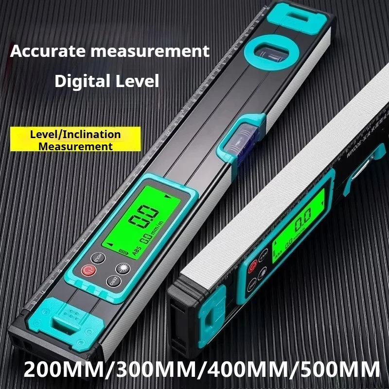 Digital Electronic Level  with LCD Screen Multi-functional High-Precision Magnetic Level with Gradients Portable Gauging Tool