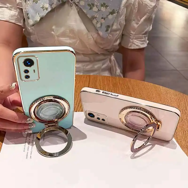 نوت 12S دعم دائري تصفيح جراب هاتف ل Xiaomi Redmi ملاحظة 13 13Pro 13ProPlus 14Pro 13R 14 12R 14ProPlus 12 12Pro غطاء