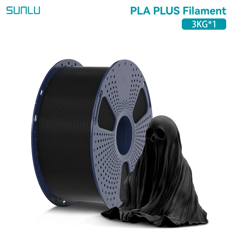 SUNLU 3KG/Roll PETG PLA+ PLA 1,75 mm 3D-printfilament - Sterk, duurzaam, soepele stroom - Compatibel met de meeste printers