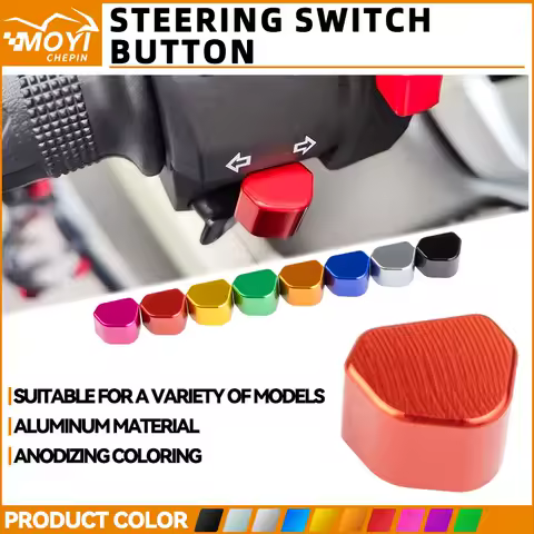 For Honda CBR 600RR 1000RR CB 500X CB500F CB650R CBR650R CB1100 CBR 954RR 900RR Mototcycle CNC Switch Button Turn Signal Key Cap