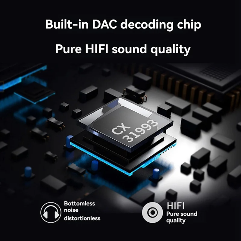 Excellent-JCALLY Type-C To 3.5Mm Headphone Digital Audio Encoding Adapter Mini Adapter For Android IOS Phone Calls,Live Broadcas
