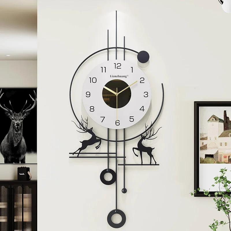 Interior Digital Wall Clocks Modern Living Room Luxury Bedrooms Design Fashion Creative Clock Wall Restaurant Horloge Home Decor
