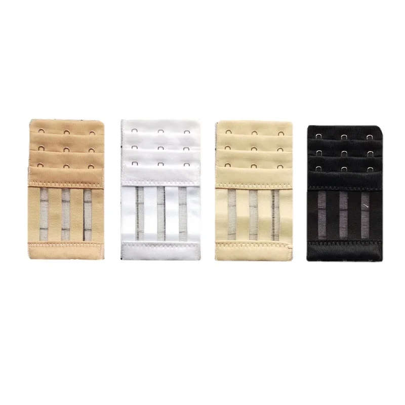 

50pcs/Lot 3X3 11X5.6CM Elastic Bra Underwear Lingerie Extension Buckle Quality Stainless Sewing Accessories Plus Size Supplies