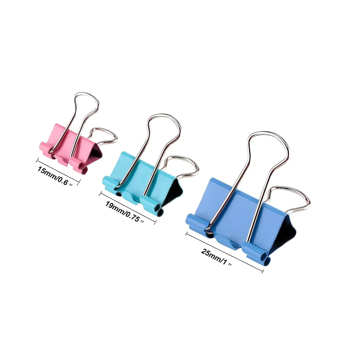 คลิปหนีบกระดาษแบบคลิปหนีบกระดาษคละขนาด300พร้อมกล่องสำหรับโรงเรียนสำนักงานและที่หนีบบ้านสำหรับโน้ตบุ๊คซองจดหมาย