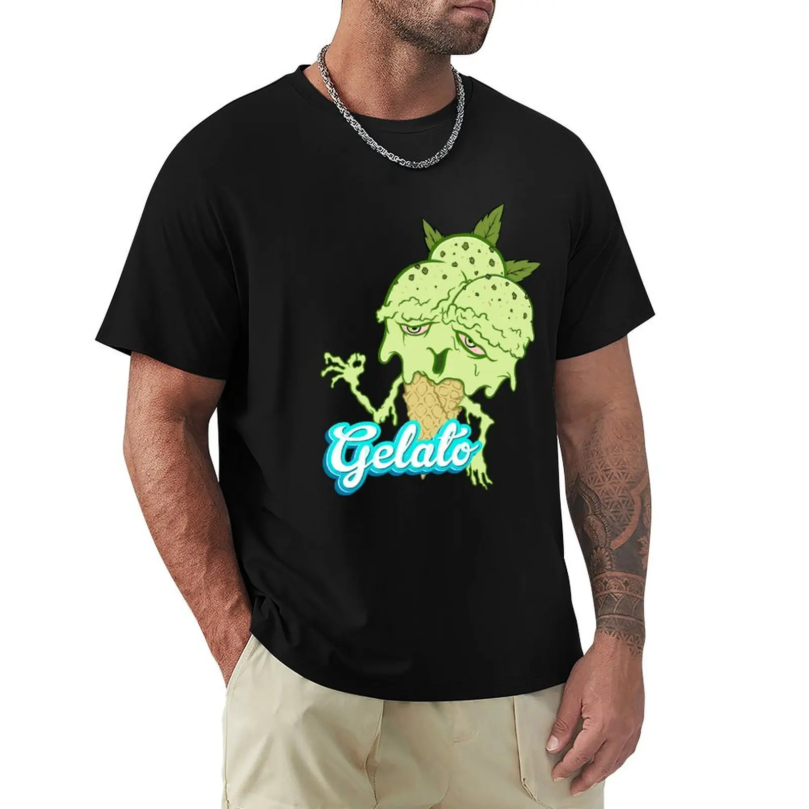 Gelato T-Shirt All Match Print Short Sleeve Top