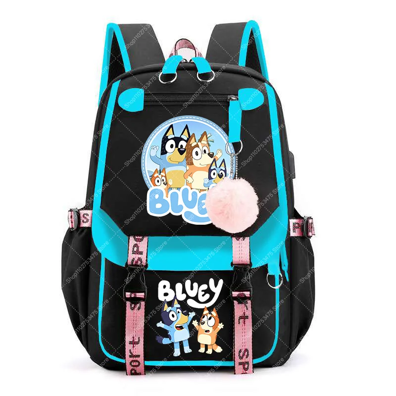 

Boy Girl Large Capacity Backpack Cartoon Blueyi Bingos Cute Schoolbag Student Anime Printed Book Bag Kawaii Knapsack Gifts 2026