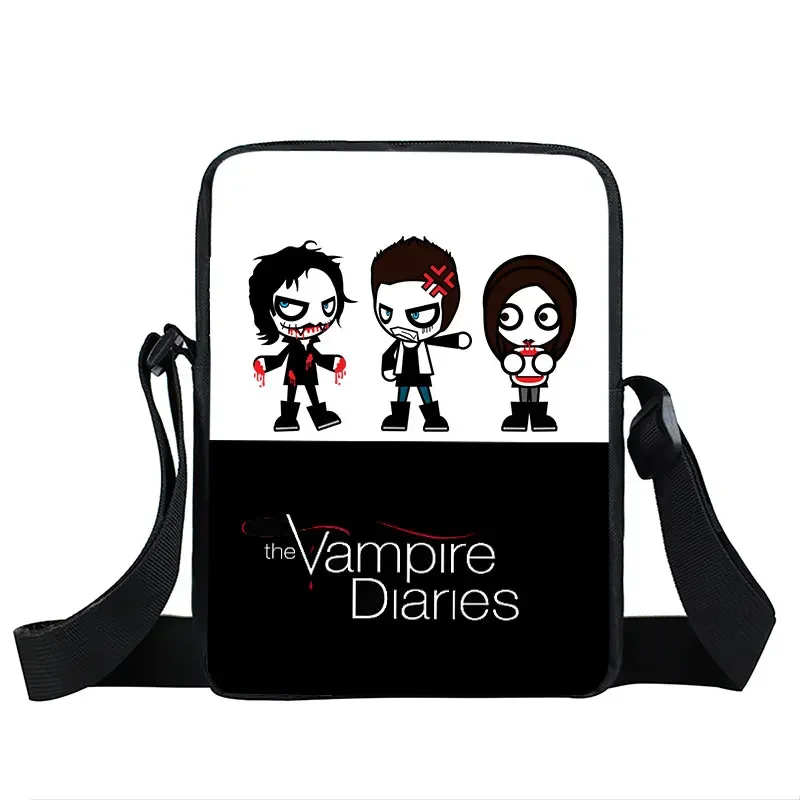 يوميات مصاص الدماء حقيبة كروسبودي TVD حقيبة كتف للسفر فريق ديمون حقائب يد نسائية ستيفان سلفاتوري حقيبة ساع هدية