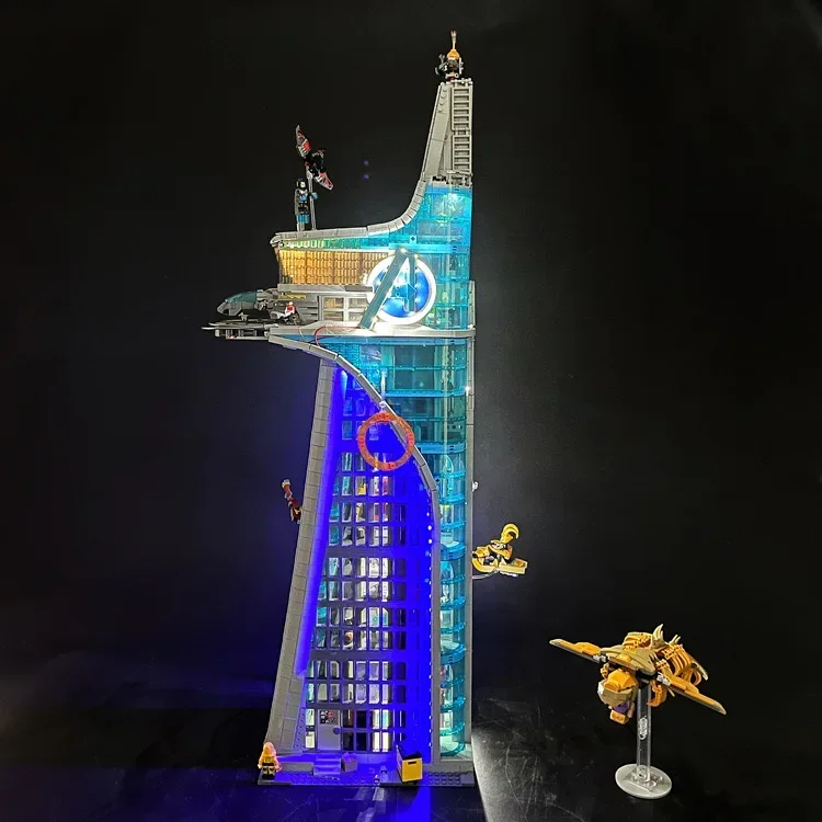 5201 pçs filme torre herói montar arquitetura construtor blocos de construção tijolos crianças adultos brinquedo aniversário presentes natal 76269