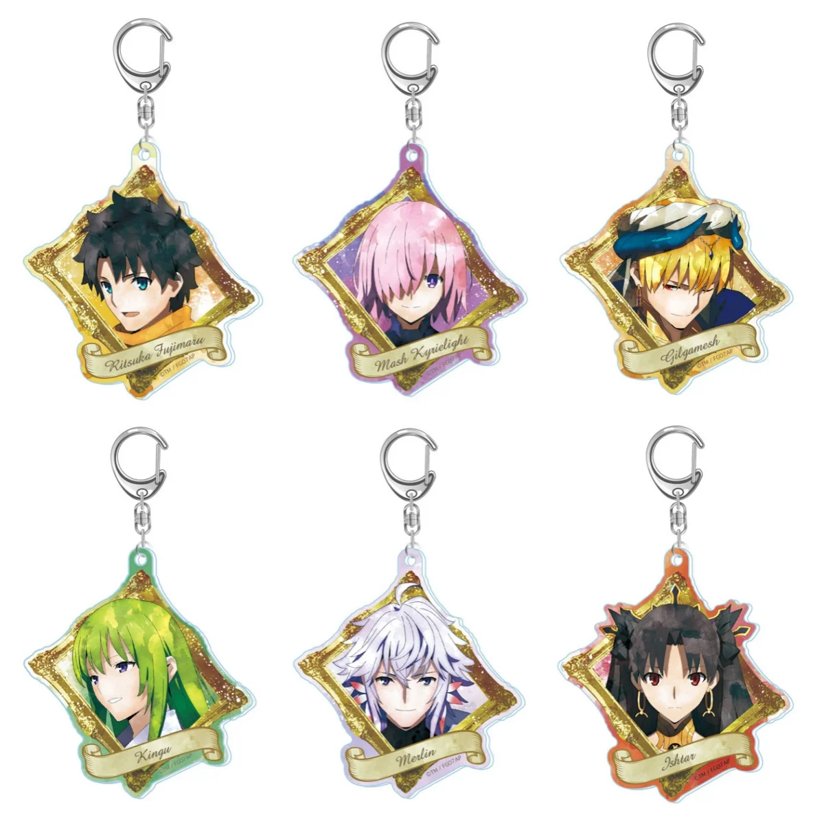 

Game Anime Fate-Grand Order Acrylic Keychain Pendant Bag Car Keychain Cell phone Accessories present Firend Gifts