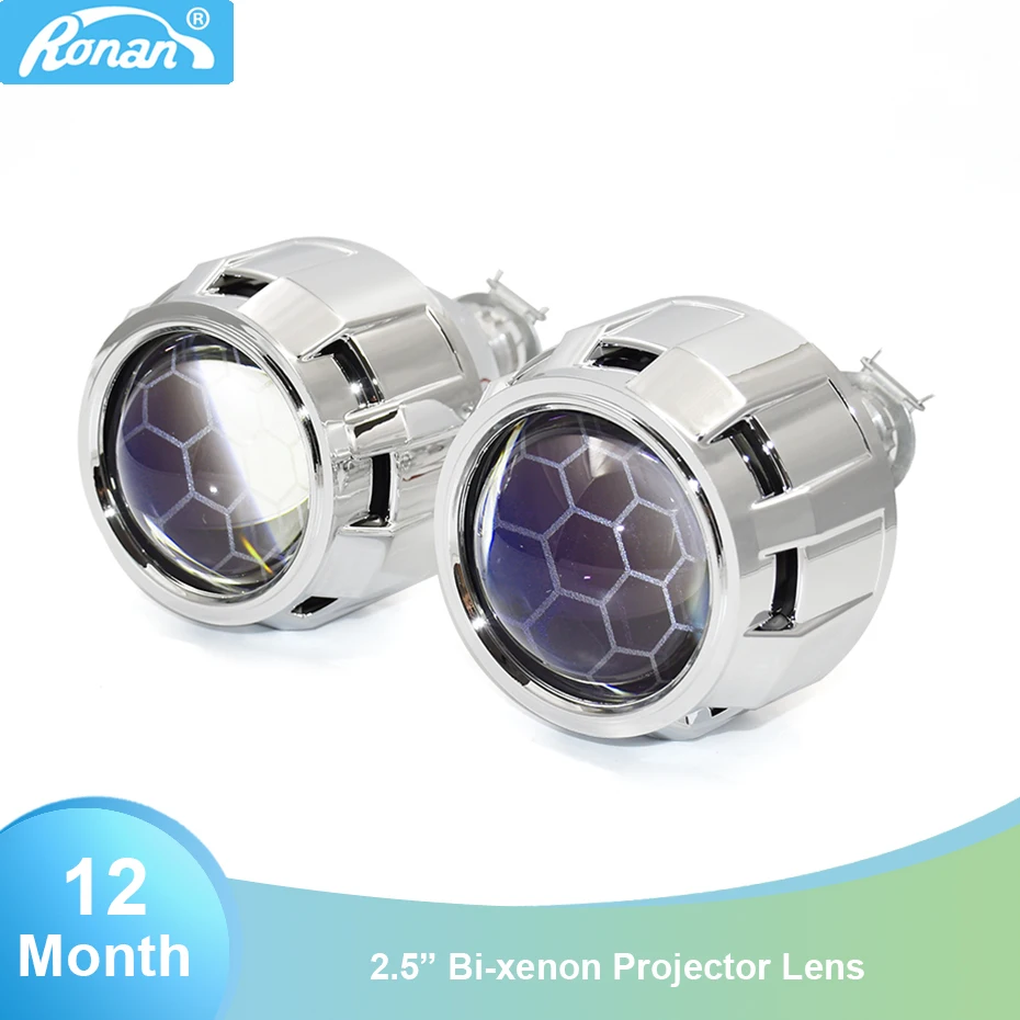 

2,5-дюймовый биксеноновый вер8.1 синий сотовый HID-объектив проектора H1 Автоматическая фара H4 H7 Базовое кольцо-адаптер для стайлинга автомобиля Модернизация
