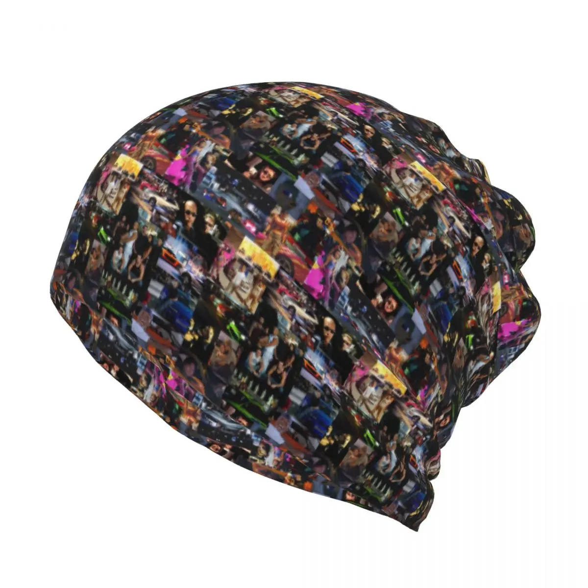 Fast And Furious Collage Bandana Neck Cover Wrap Mask Scarf Warm Headwear Beanies Hat for Men Women Adult Washable