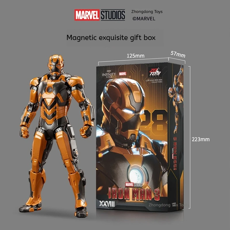 zd-toys-marvel-iron-man-mk28-articulated-action-figure-movable-joint-model-statue-boys-birthday-gift-desktoptabletop-display-toy